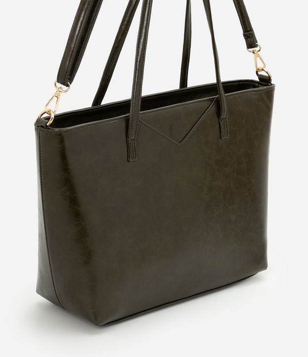 Bolsa Shopper Grande em PU com Alça Longa Removível