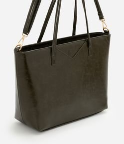 Bolsa Shopper Grande em PU com Alça Longa Removível
