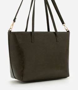 Bolsa Shopper Grande em PU com Alça Longa Removível