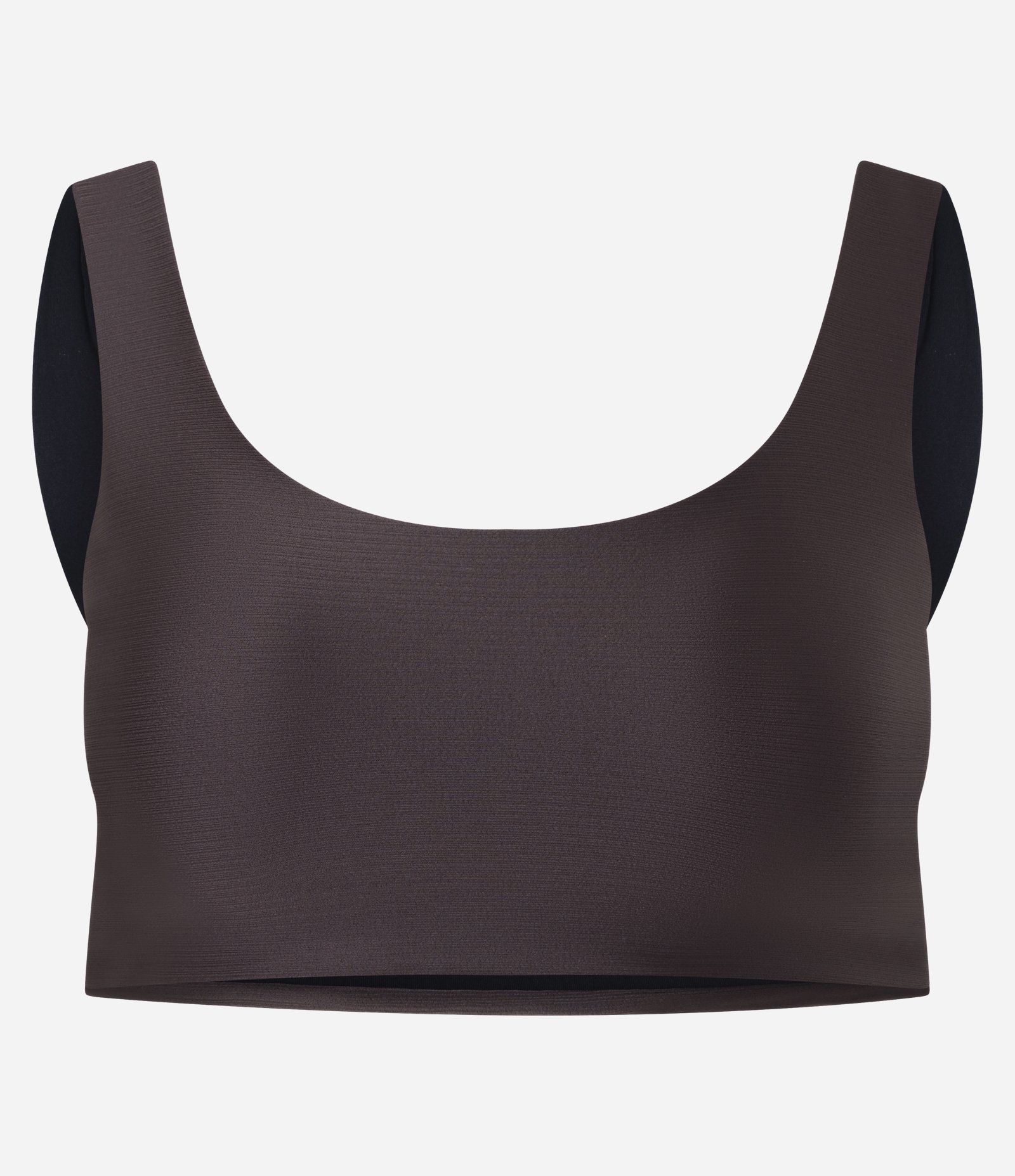 Top Esportivo em Microfibra Texturizado Marrom 5