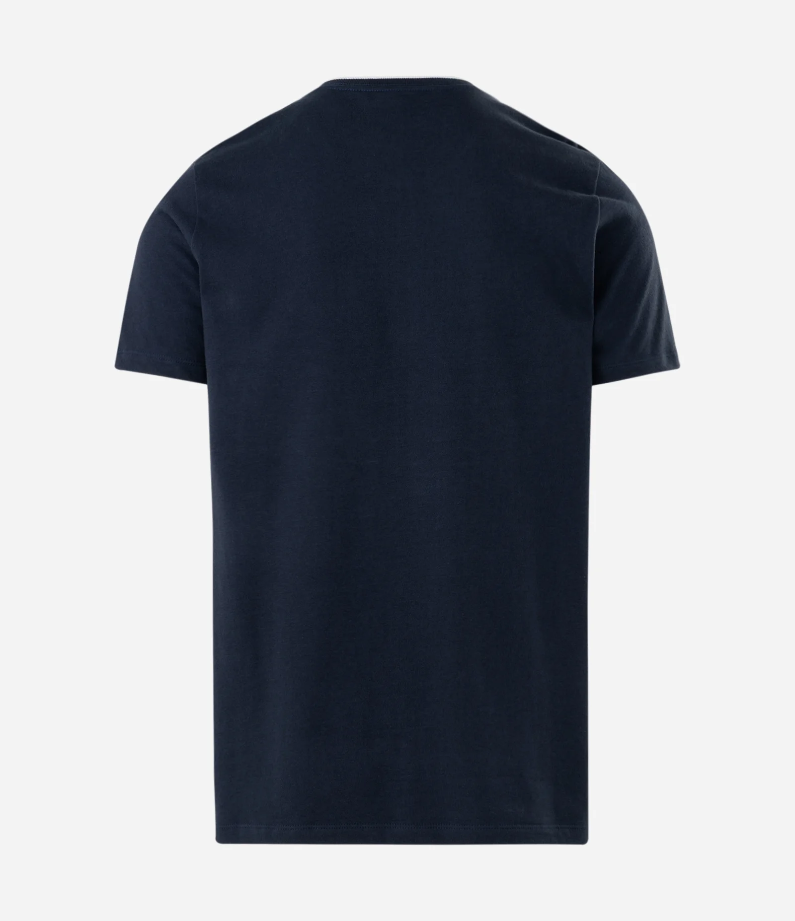 Camiseta Manga Curta com Gola Padre e Detalhe Contrastante Azul 2