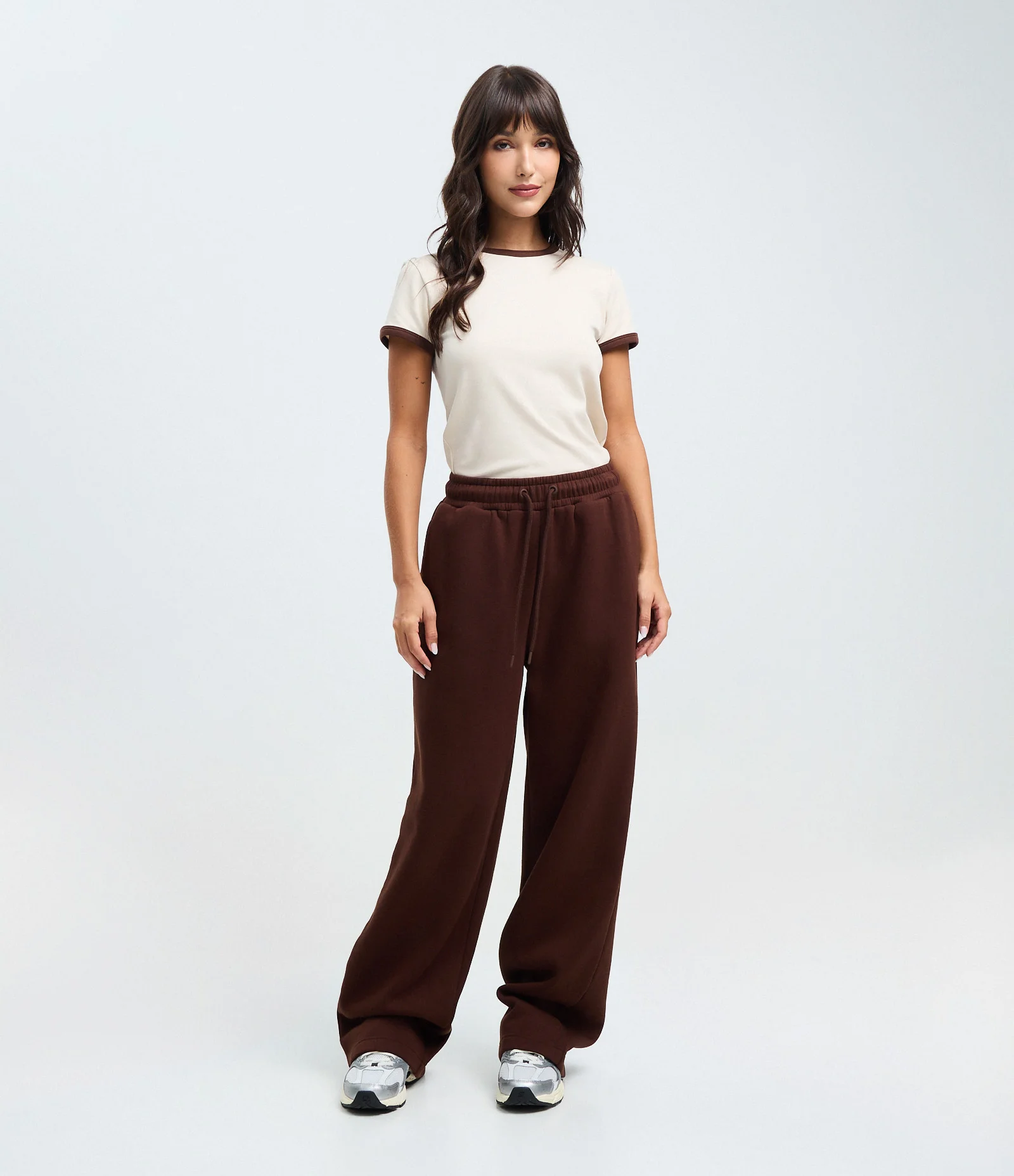 Blusa Baby Look com Mangas e Gola Contrastantes Branco 2