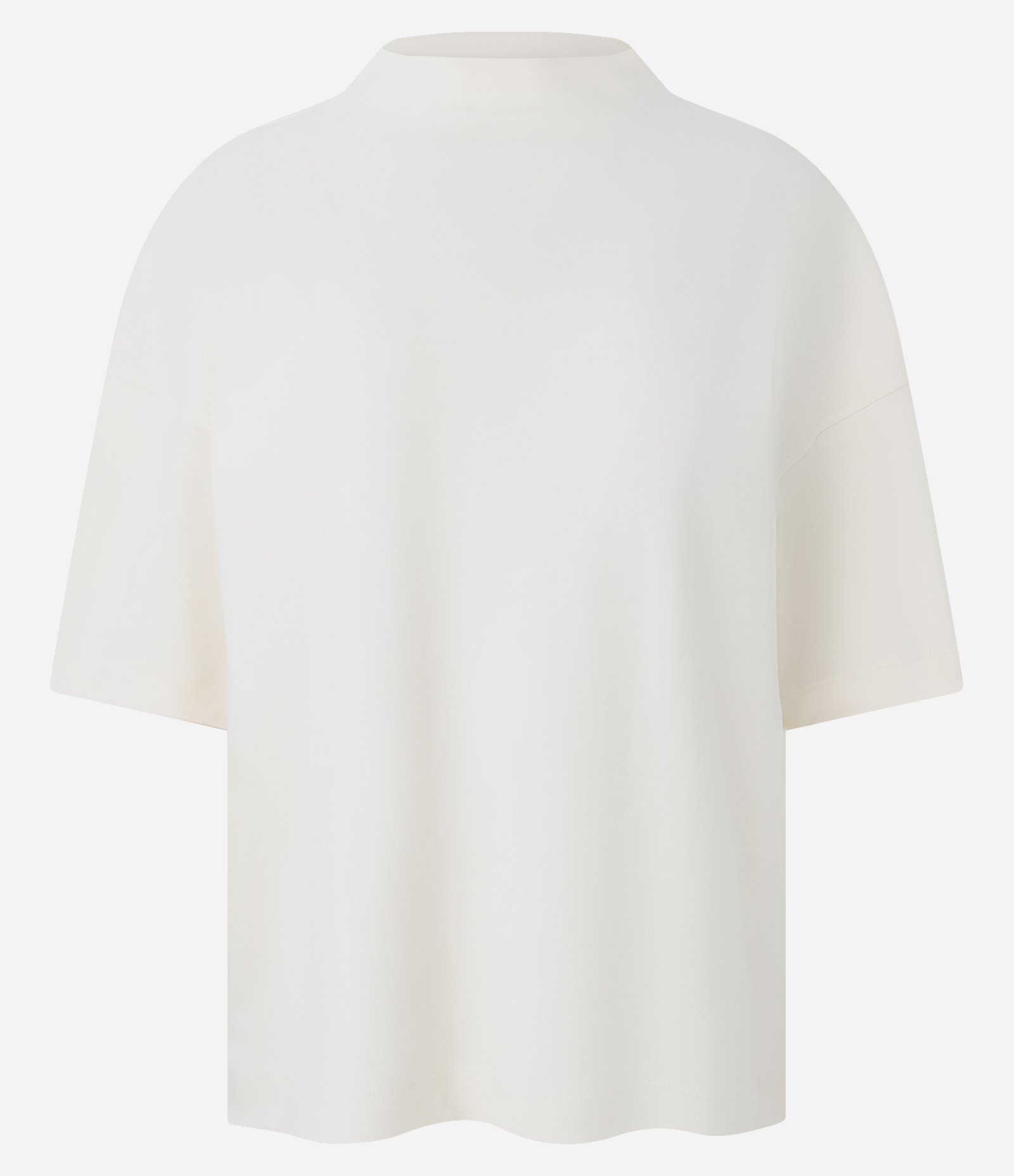 Camiseta Soltinha com Gola Inteira e Manga Curta Off White 4