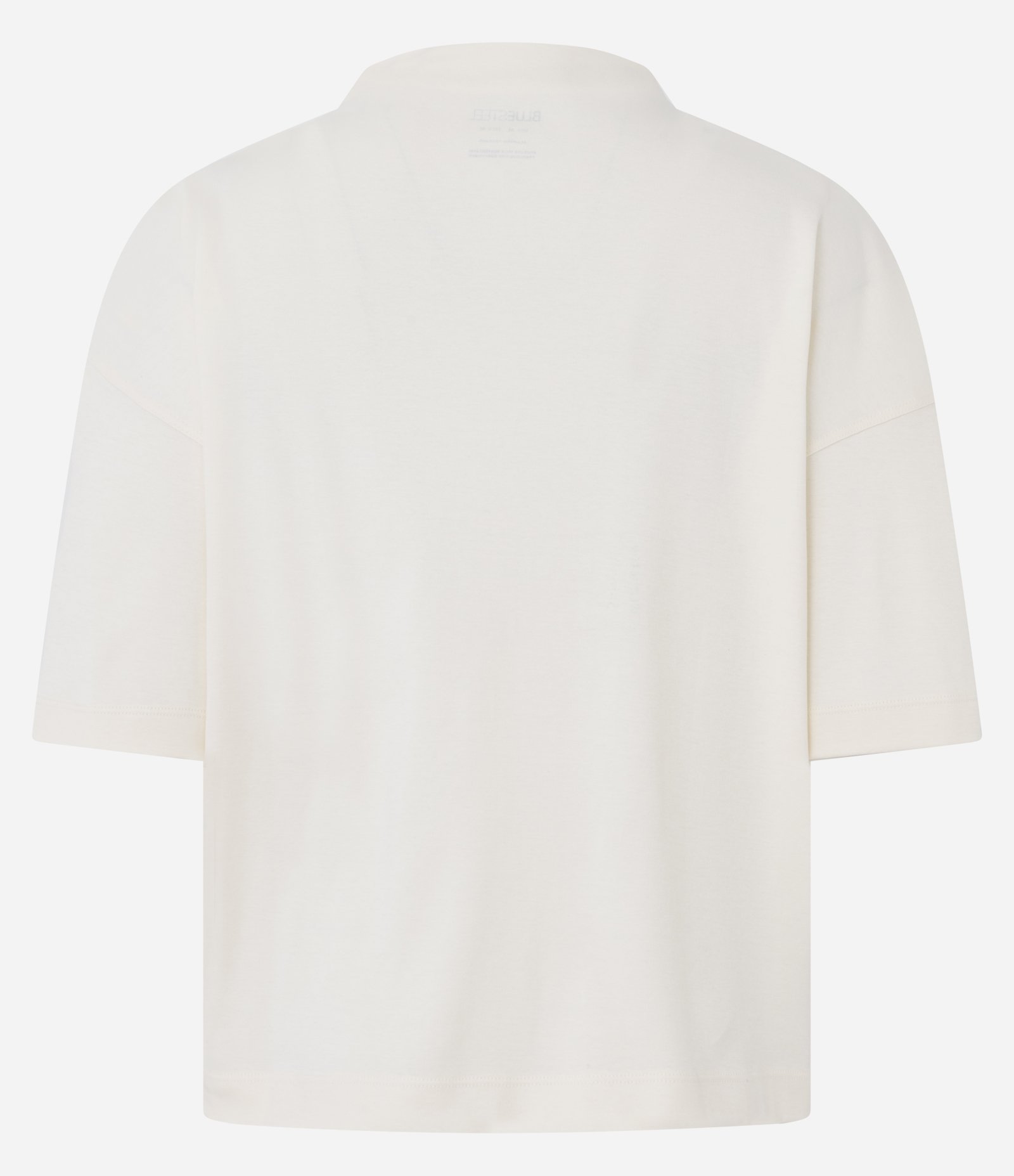 Camiseta Soltinha com Gola Inteira e Manga Curta Off White 5