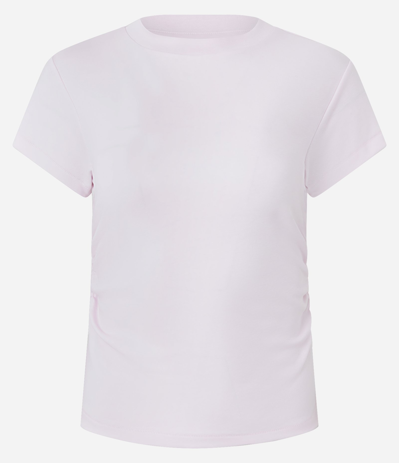 Blusa Manga Curta em Algodão Peruano com Franzido na Lateral Rosa 5