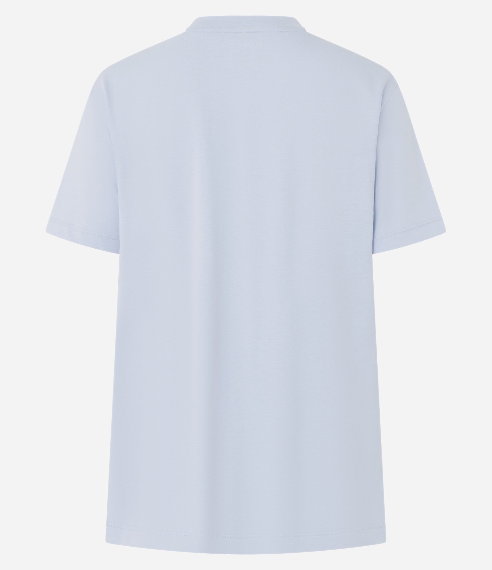 Blusa Básica Manga Curta em Algodão Azul 5