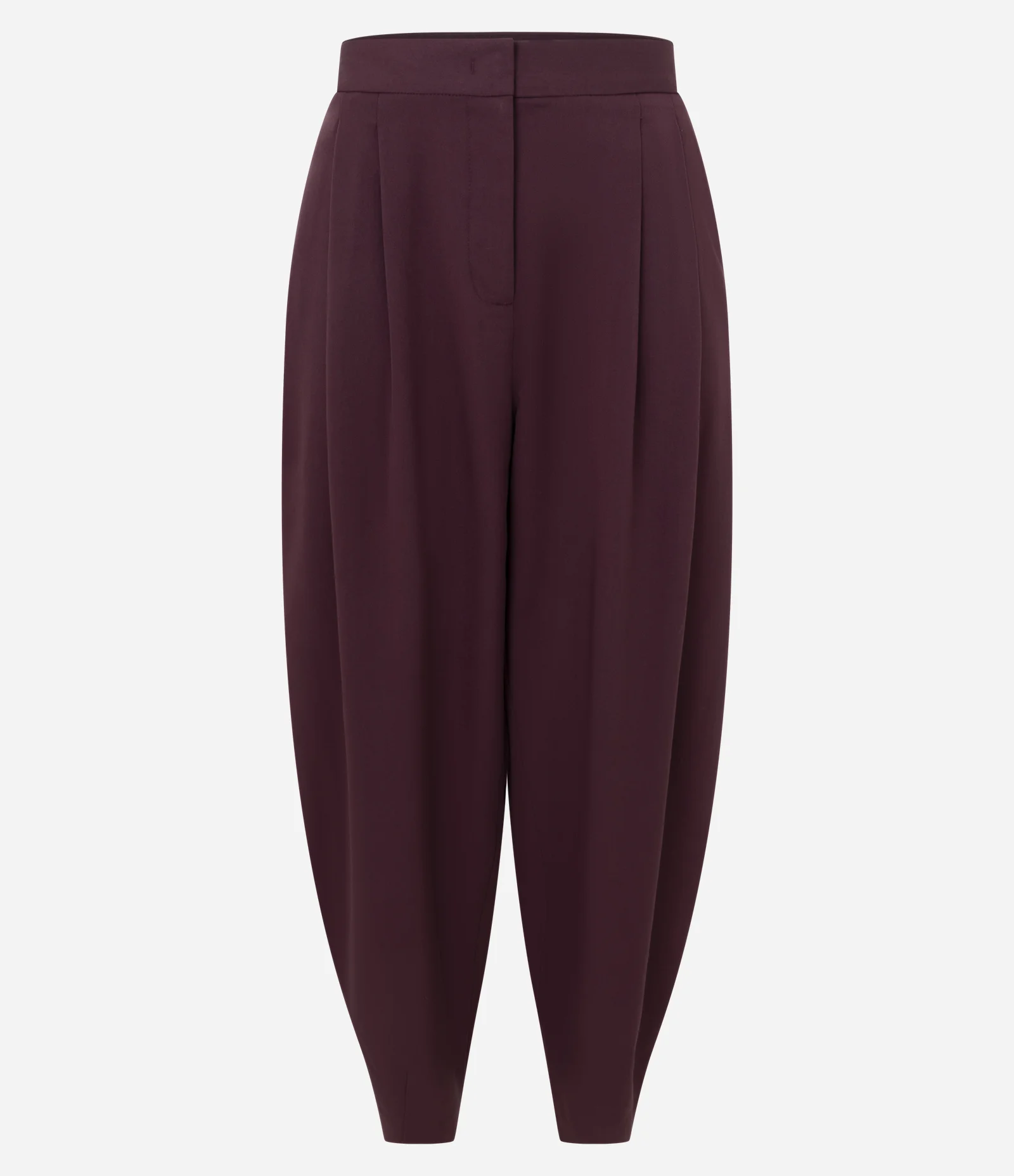 Calça Cenoura Alfaiatada com Pregas Frontais Vinho 5