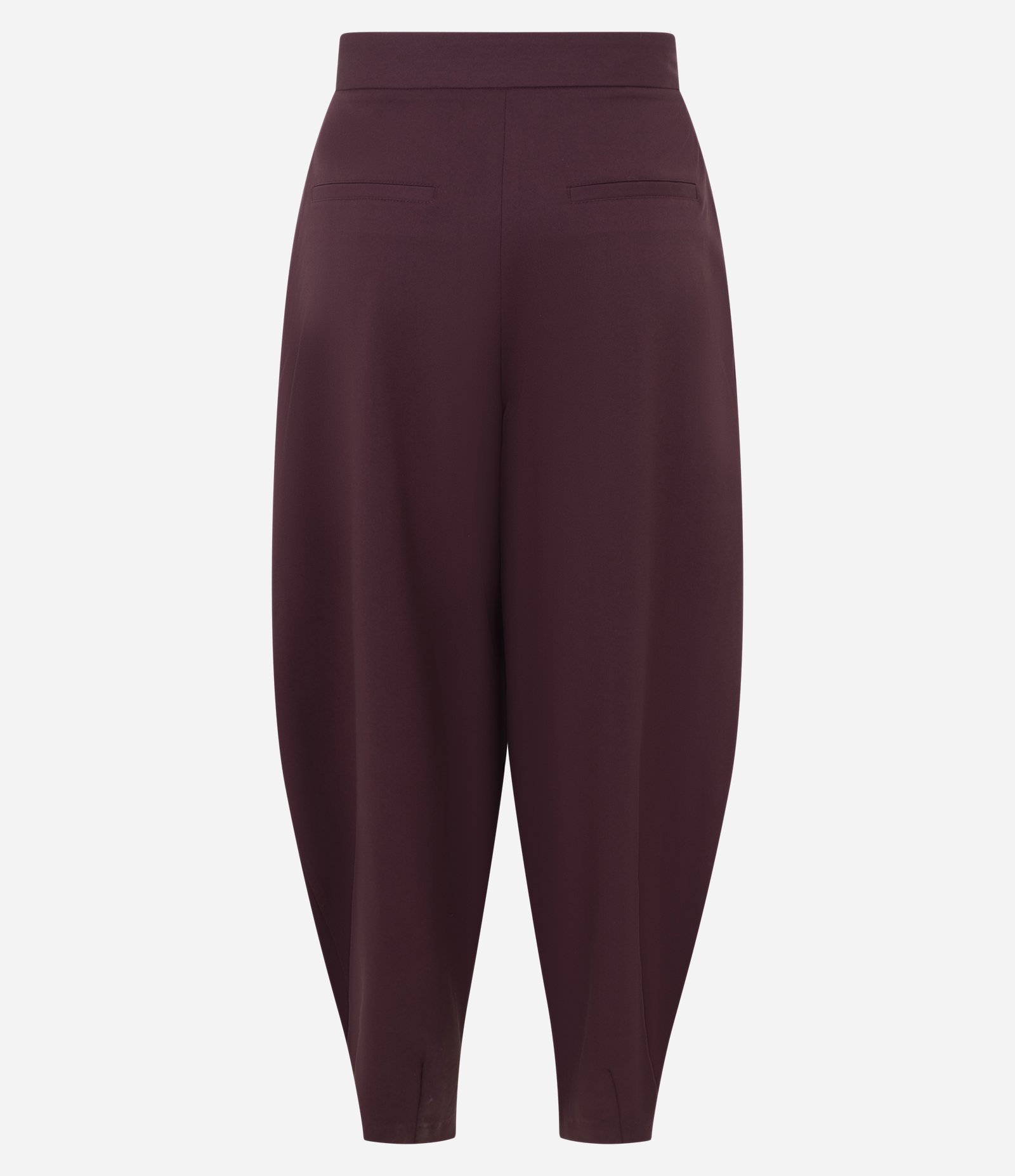 Calça Cenoura Alfaiatada com Pregas Frontais Vinho 6