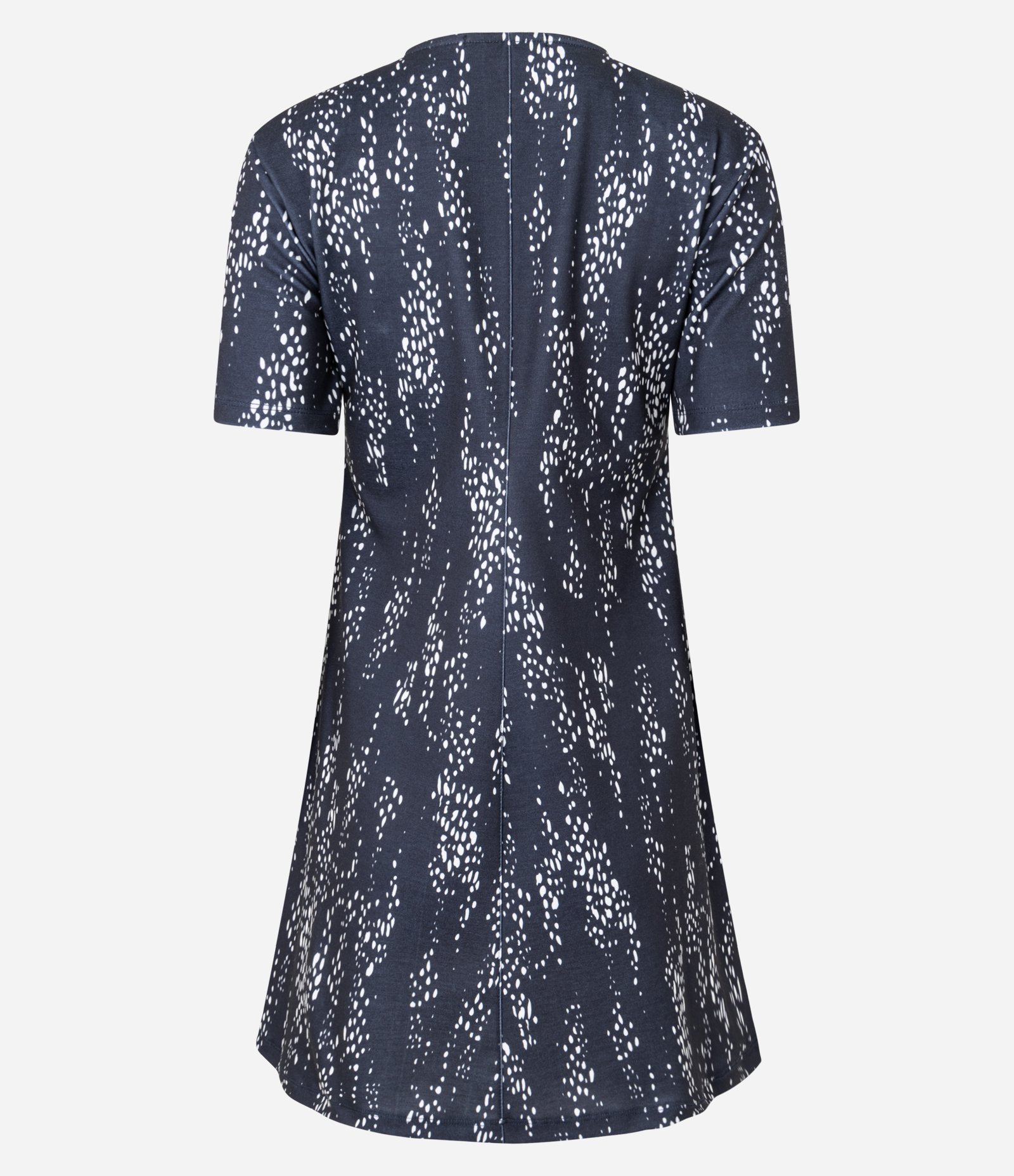 Vestido Curto com Ombreiras e Estampa Abstrata Azul 5