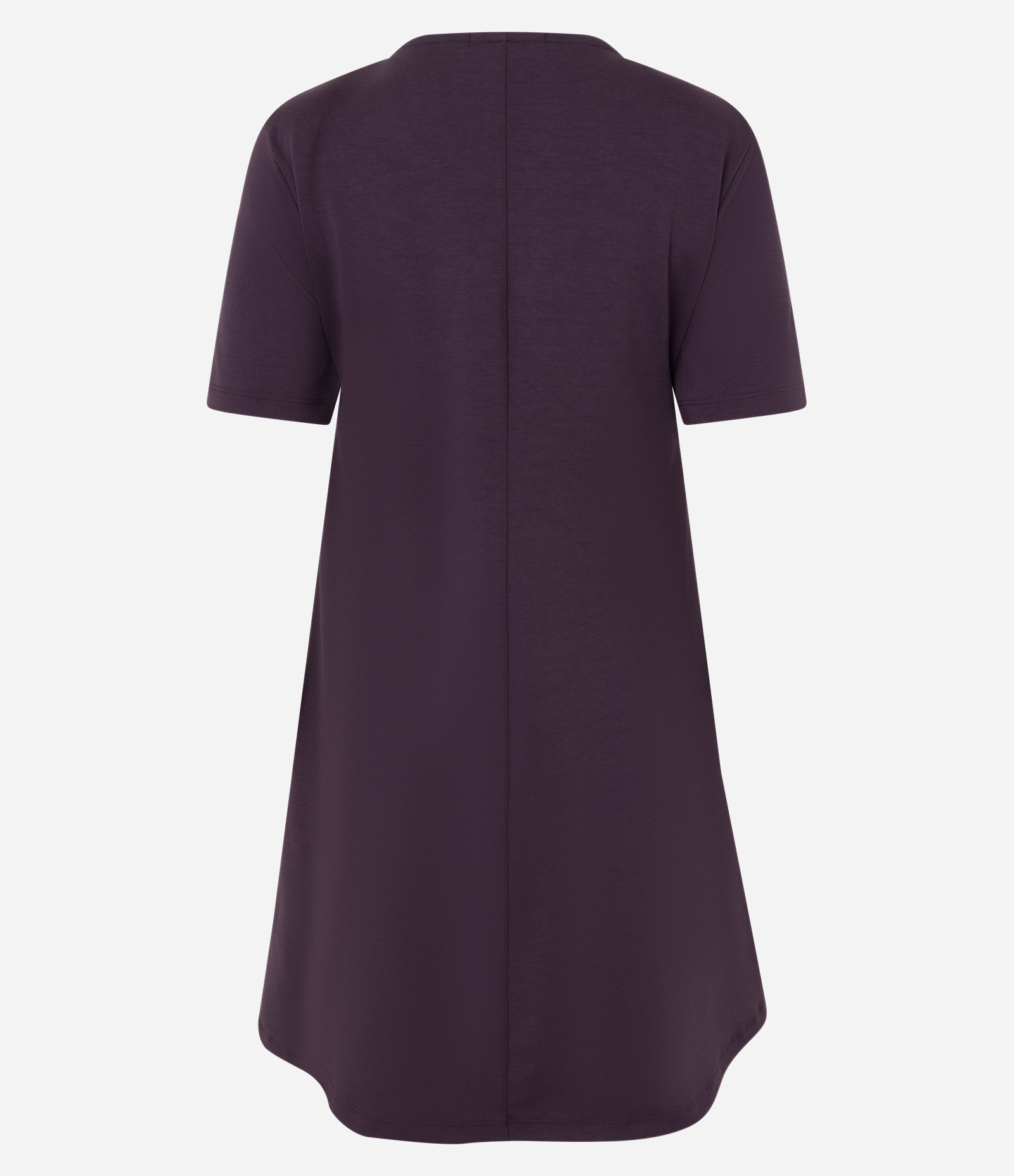 Vestido Evasê Curto Com Recortes e Ombreiras Roxo 2