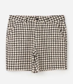 Bermuda Tweed Xadrez Texturizada