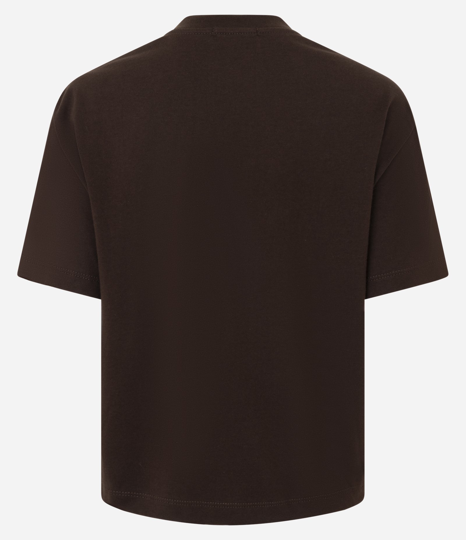 Blusa em Algodão com Aplicação de Flores em Relevo Marrom 7