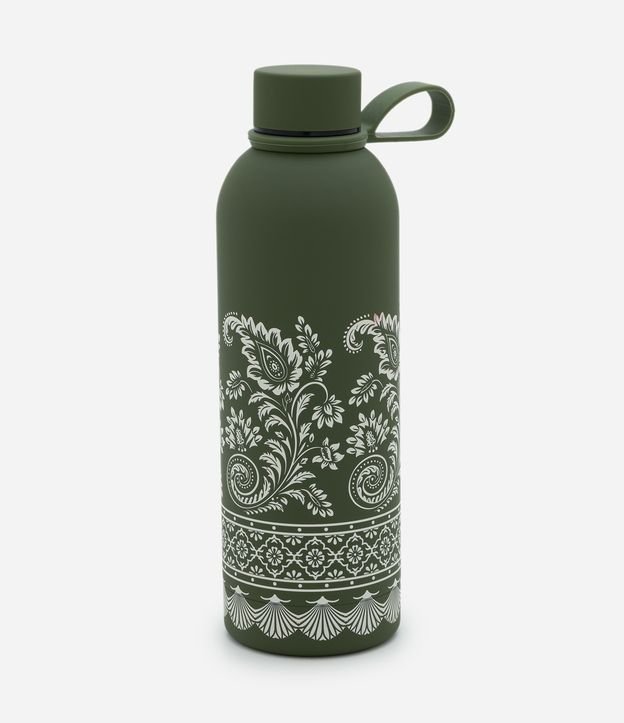 Garrafa Térmica com Estampa Paisley