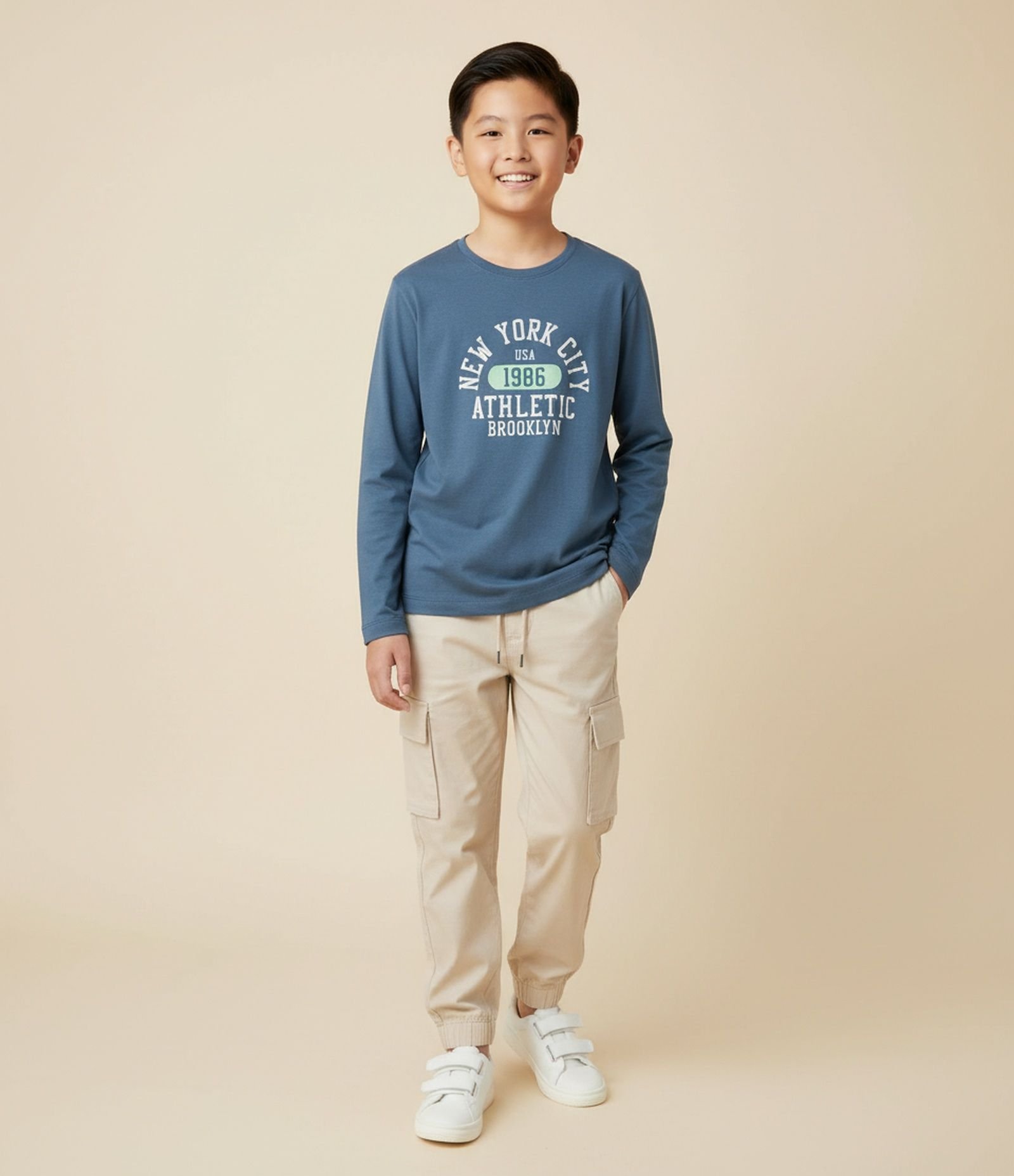 Camiseta Infantil com Estampa Esportiva – Tam 5 a 14 Anos Azul Petróleo 1