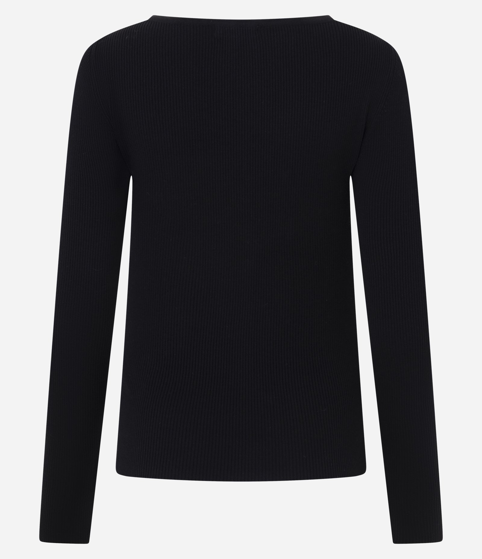 Blusa Básica Ombro a Ombro Transpassado em Tricô Preto 3