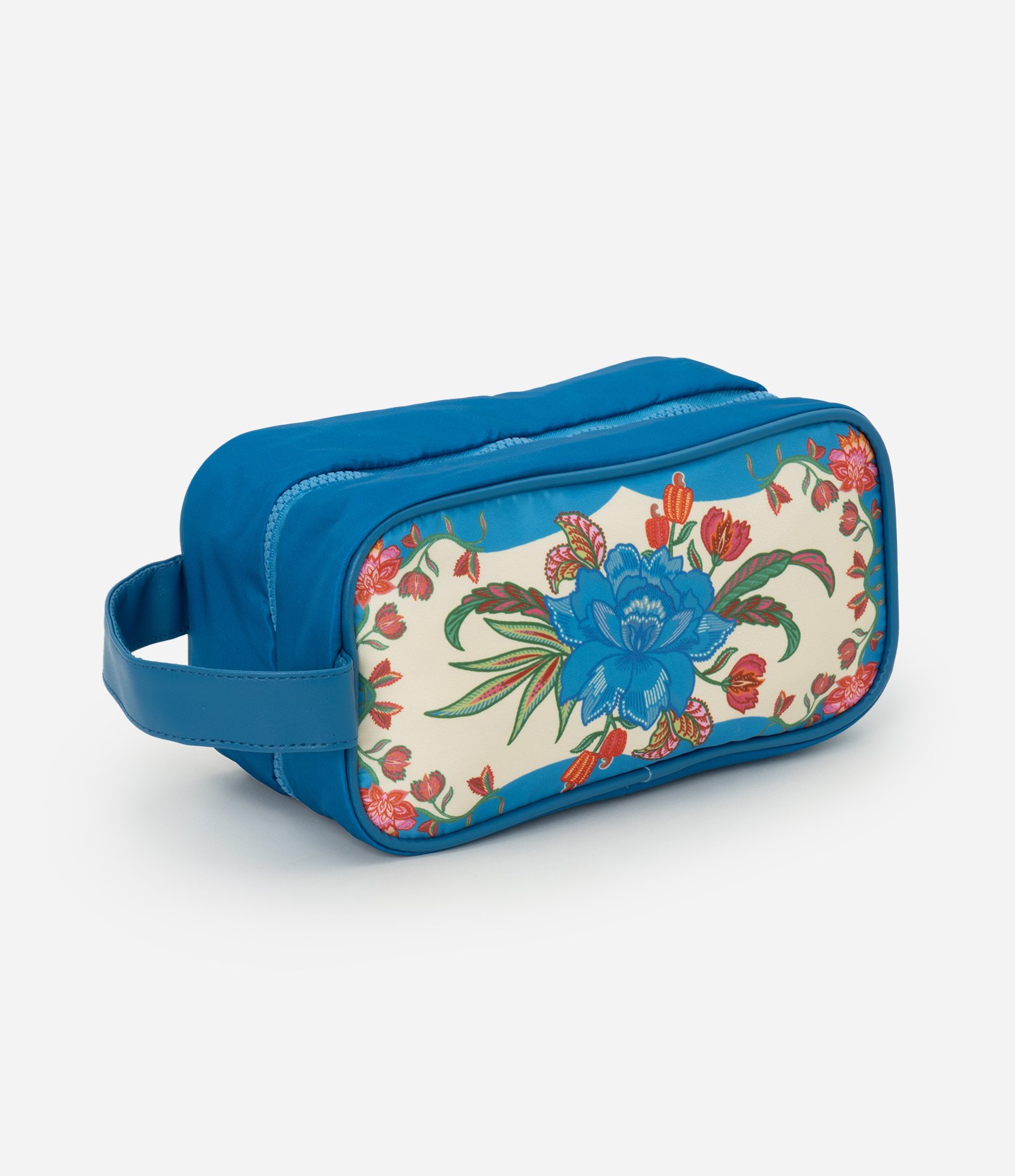 Necessaire Grande com Compartimento Limpo e Sujo Azul 1