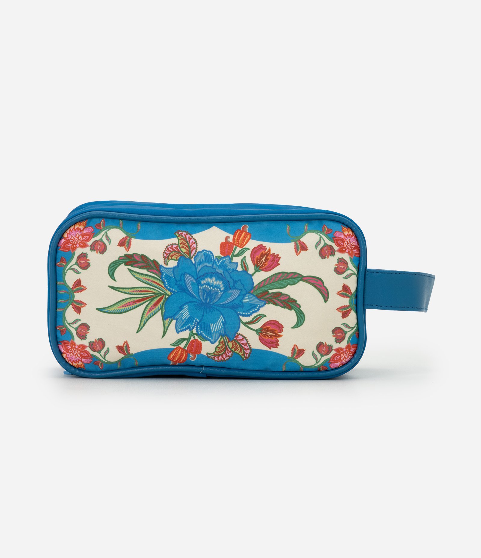 Necessaire Grande com Compartimento Limpo e Sujo Azul 3