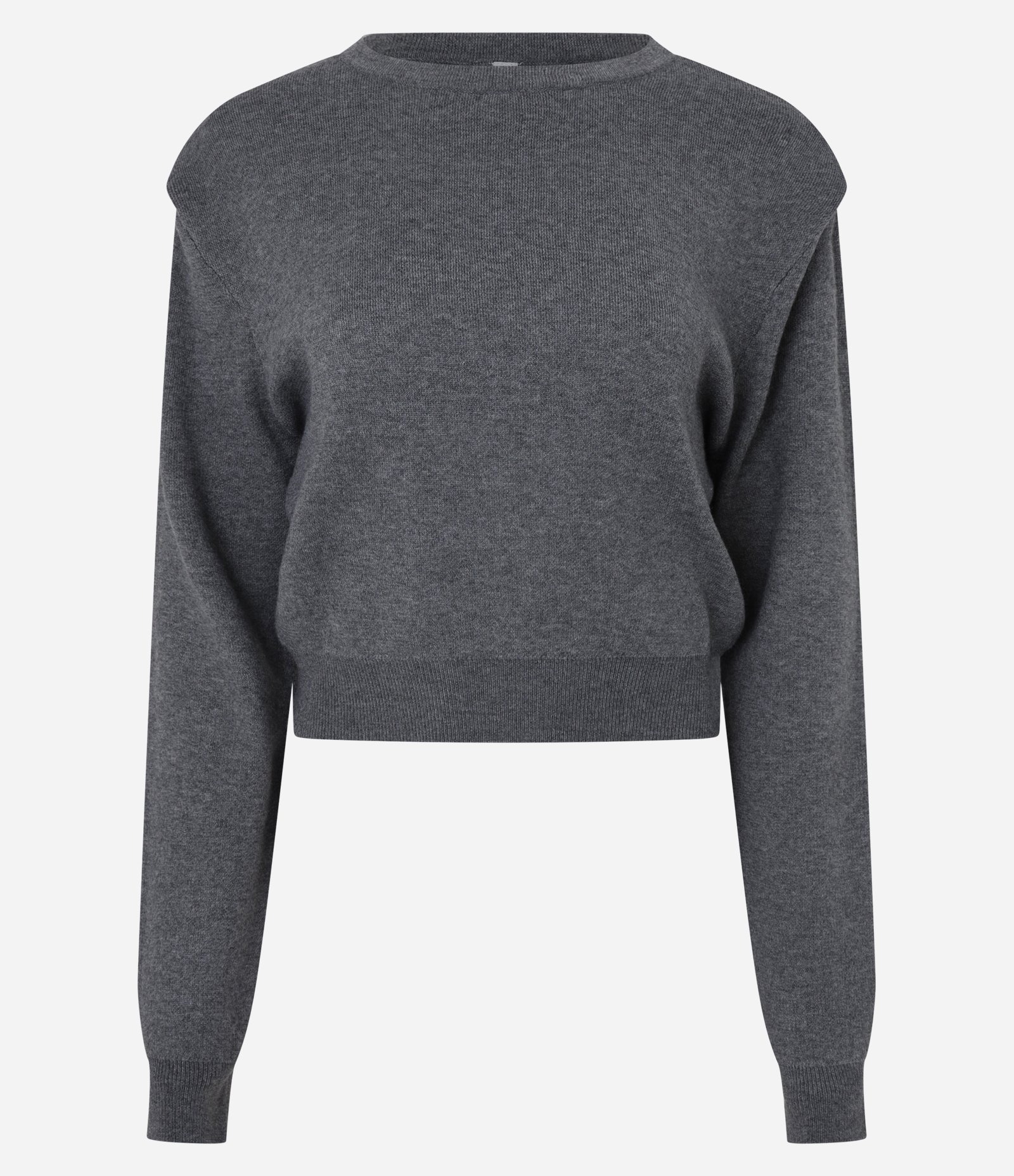 Blusa em Tricô com Gola Redonda e Manga Longa Cinza 5