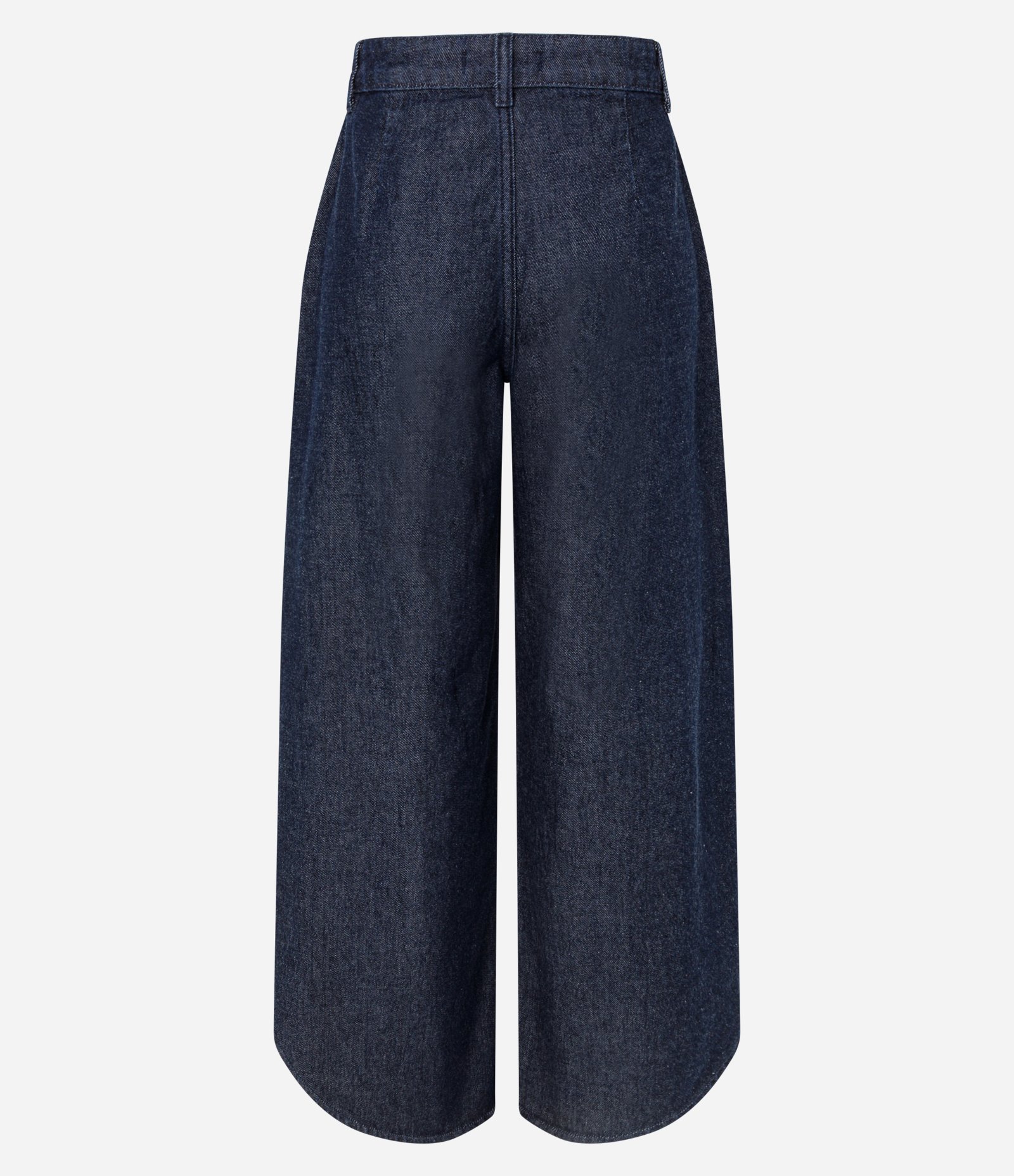 Calça Barrel em Jeans com Fenda Lateral Azul 2