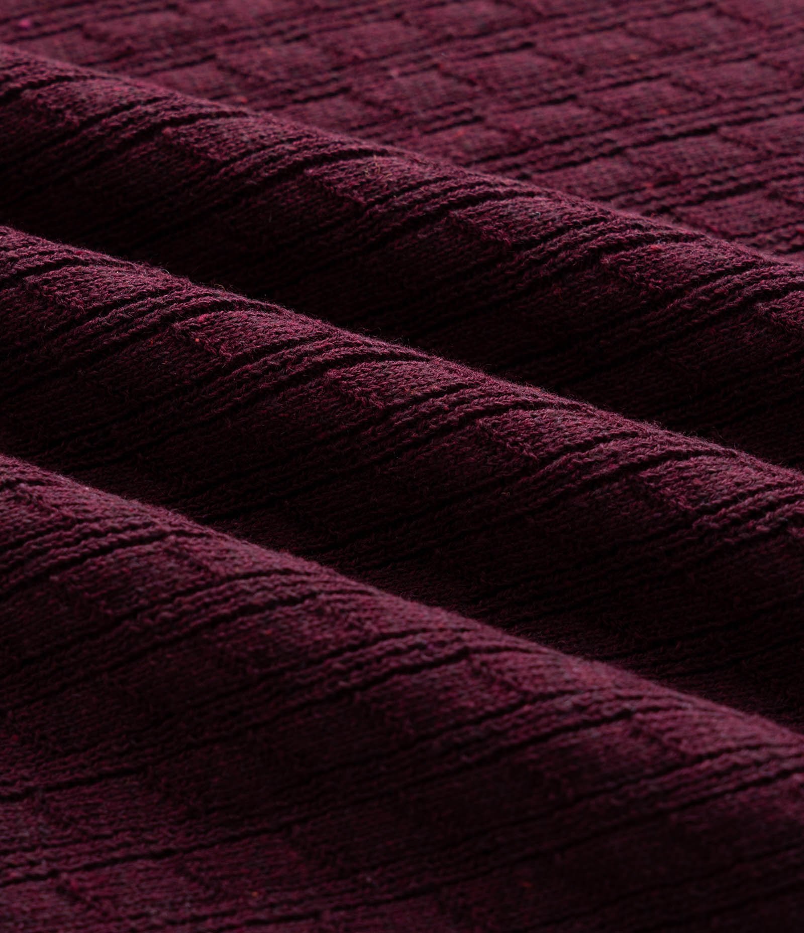 Polo Manga Curta Texturizada Lisa Vermelho 3