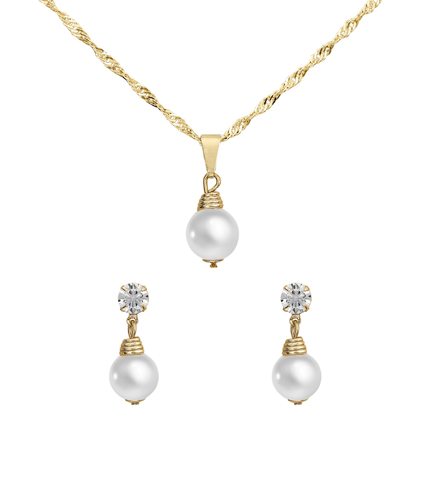 Kit Relógio Analógico Aço Feminino Champion Dourado 3