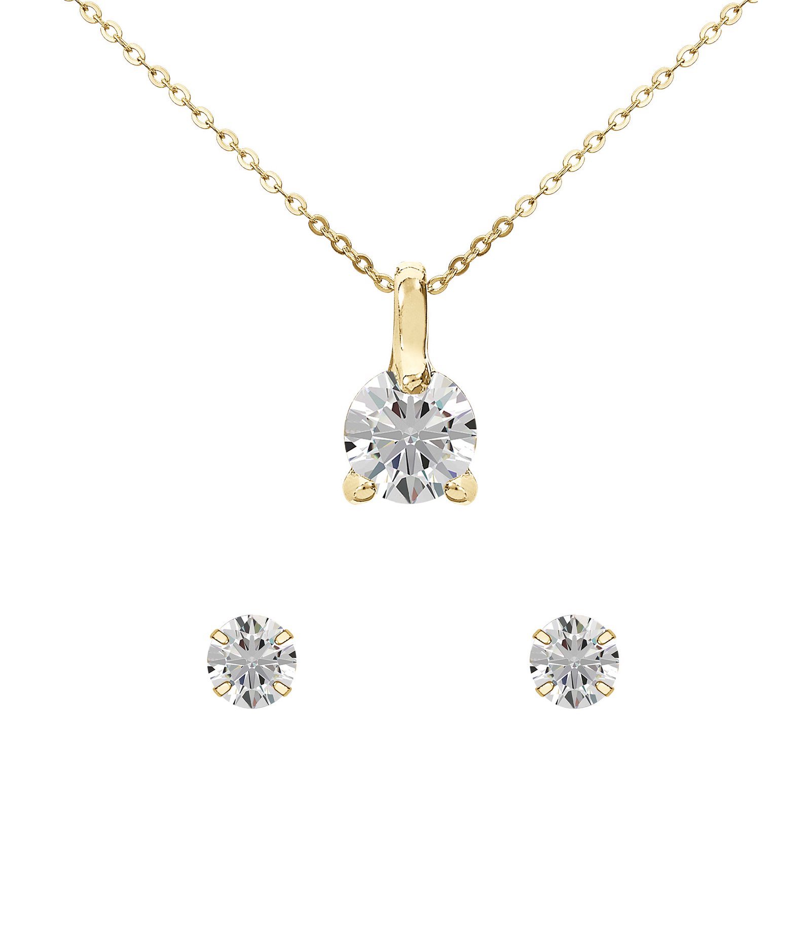 Kit Relógio Analógico Aço Feminino Champion Dourado 3