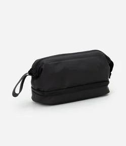 Necessaire Trapézio em PU com Alça Larga