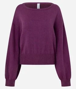 Blusa em Tricô Leve com Decote Ombro a Ombro