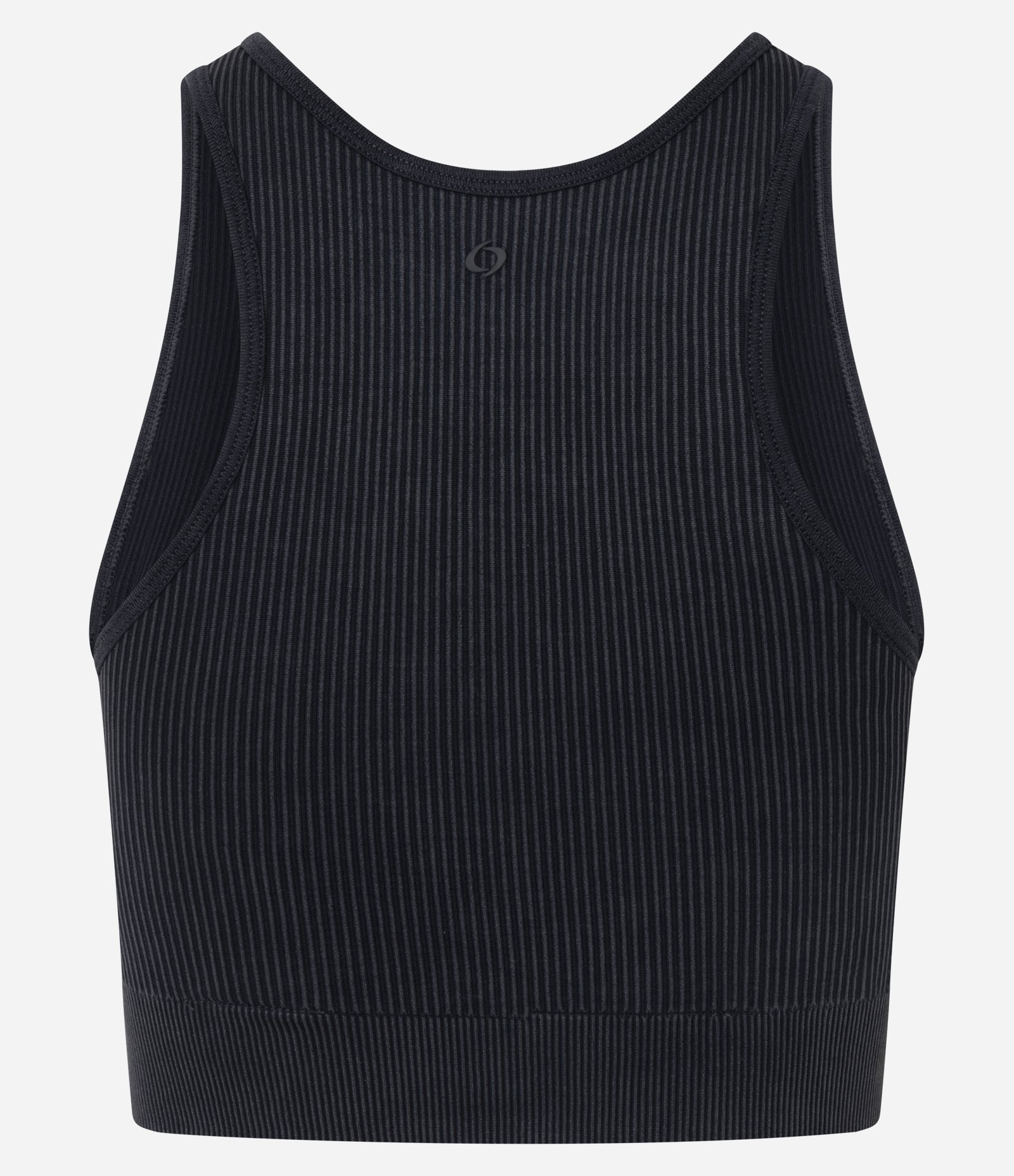 Top Esportivo Seamless Canelado Preto 4