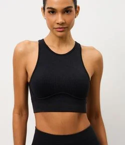Top Esportivo Seamless Canelado