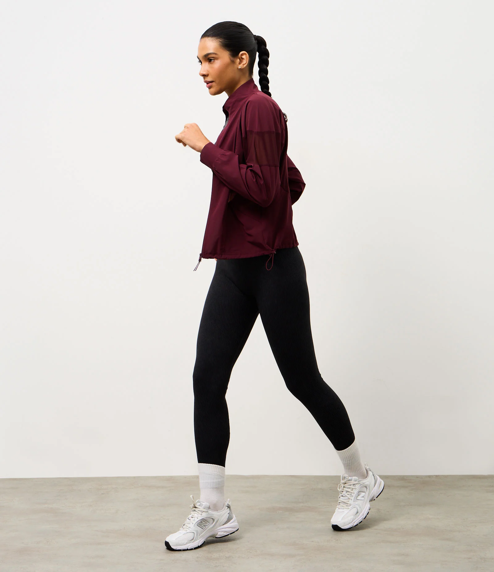 Calça Legging Esportiva em Microfibra Seamless com Cós Transpassado Preto 1