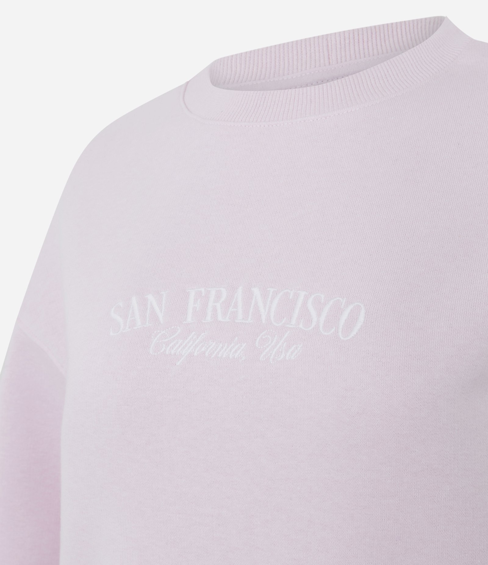 Blusão Moletom Alongado com Estampa Frontal Rosa 2