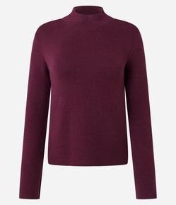 Blusa em Tricô com Golinha Alta