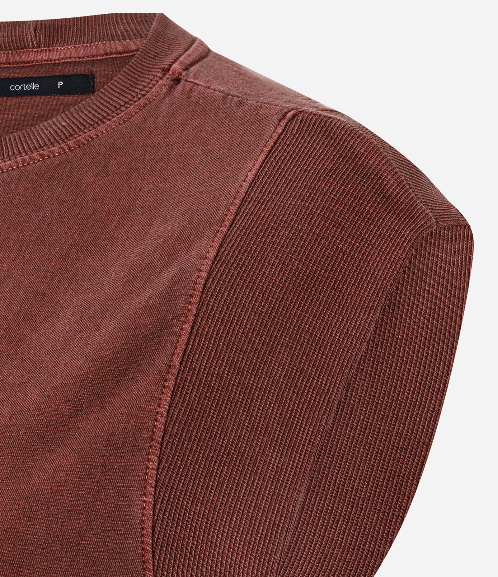 Blusa Muscle Com Manga Curta Estruturada Marrom 2