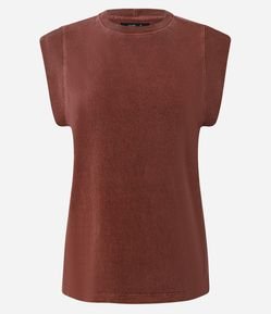 Blusa Muscle Com Manga Curta Estruturada