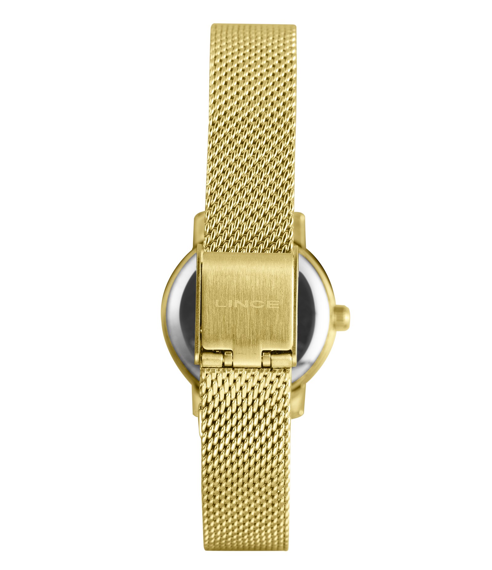 Relógio Feminino Analógico com Pulseira em Aço Lince Dourado 2