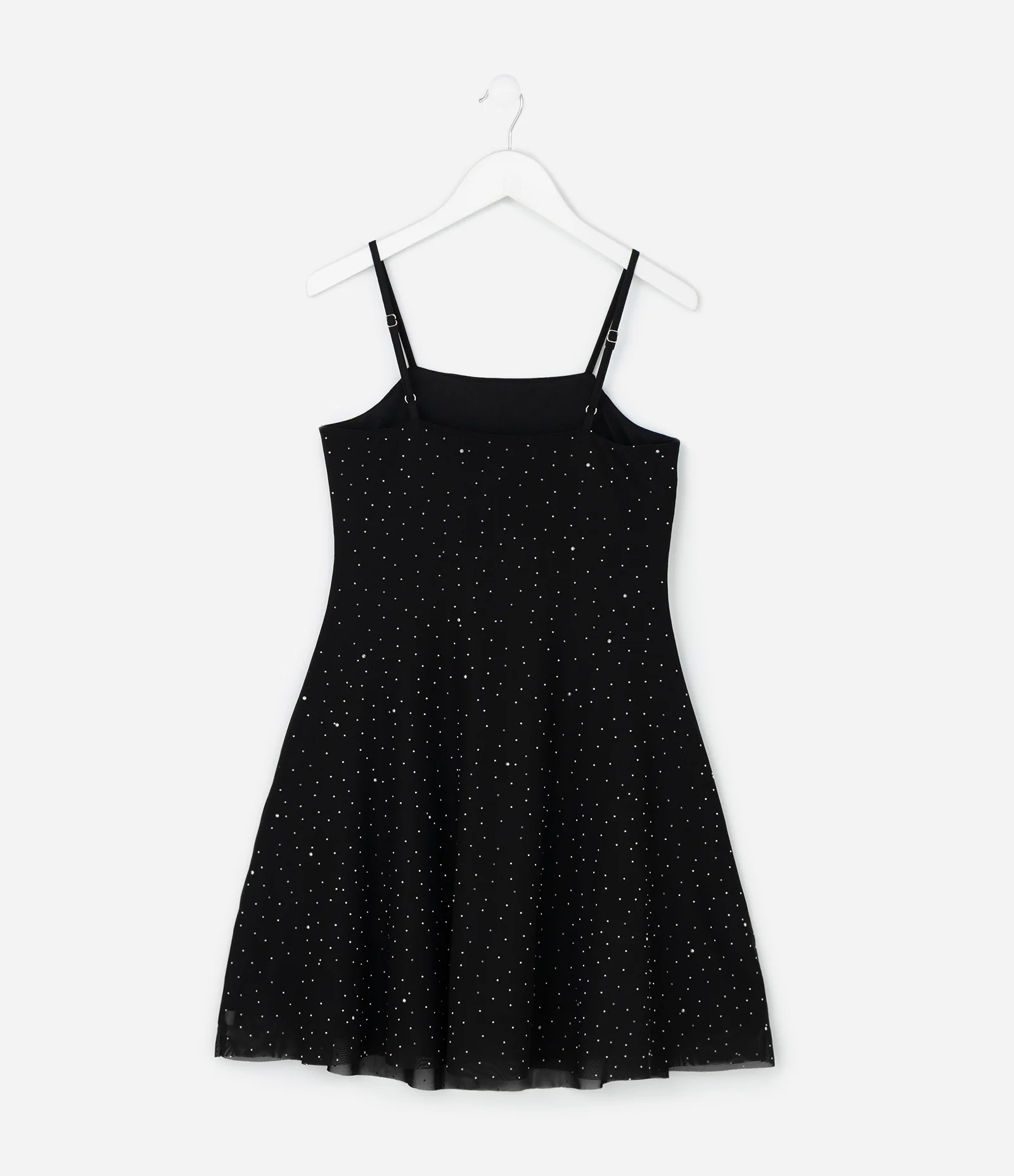 Vestido Infantil em Tule com Termocolantes - Tam 5 a 14 Anos Preto 2