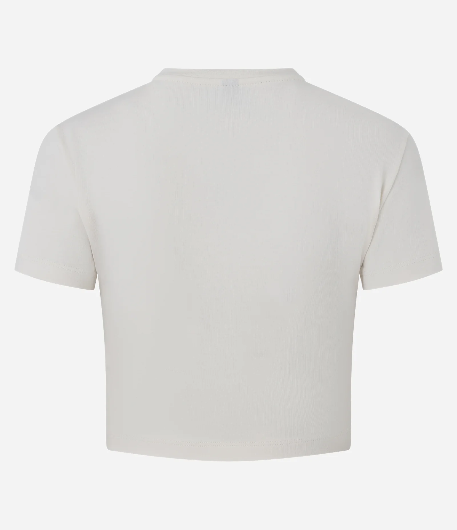 Blusa Cropped Manga Curta em Cotton Branco 2