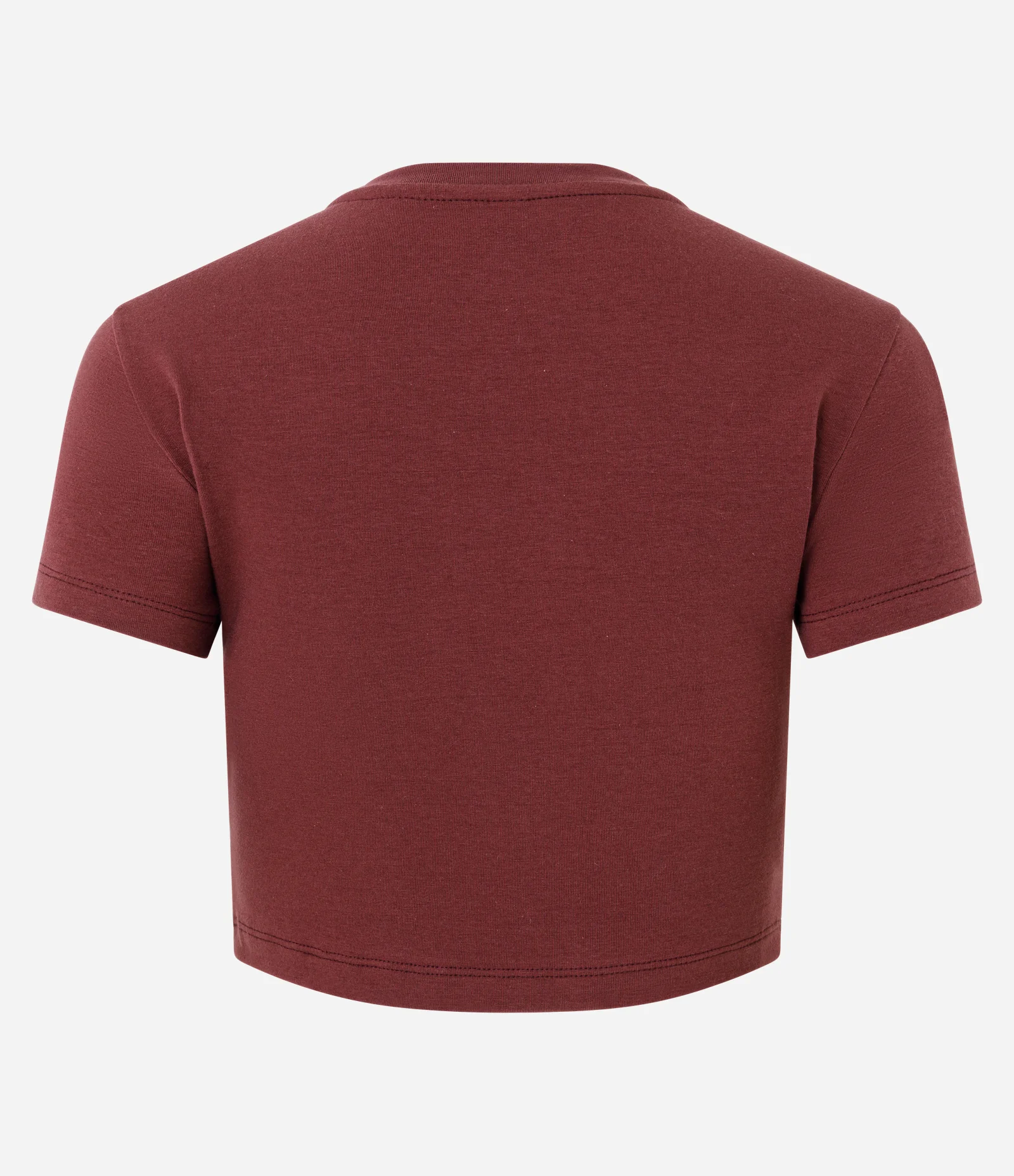 Blusa Cropped Manga Curta em Cotton Vermelho 2