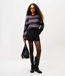 Short em Poliviscose Alfaiatado