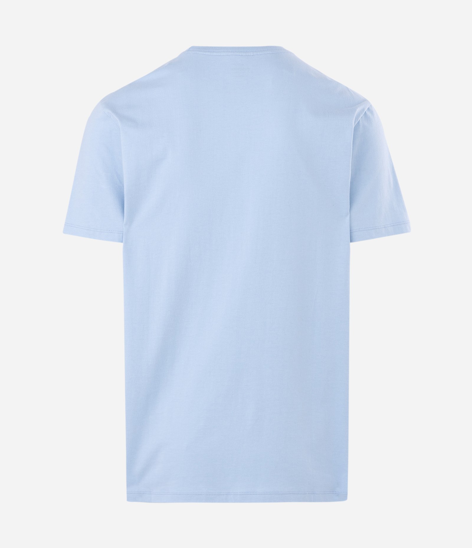 Camiseta Comfort em Algodão com Selo Náutico Âncora Azul Claro 2