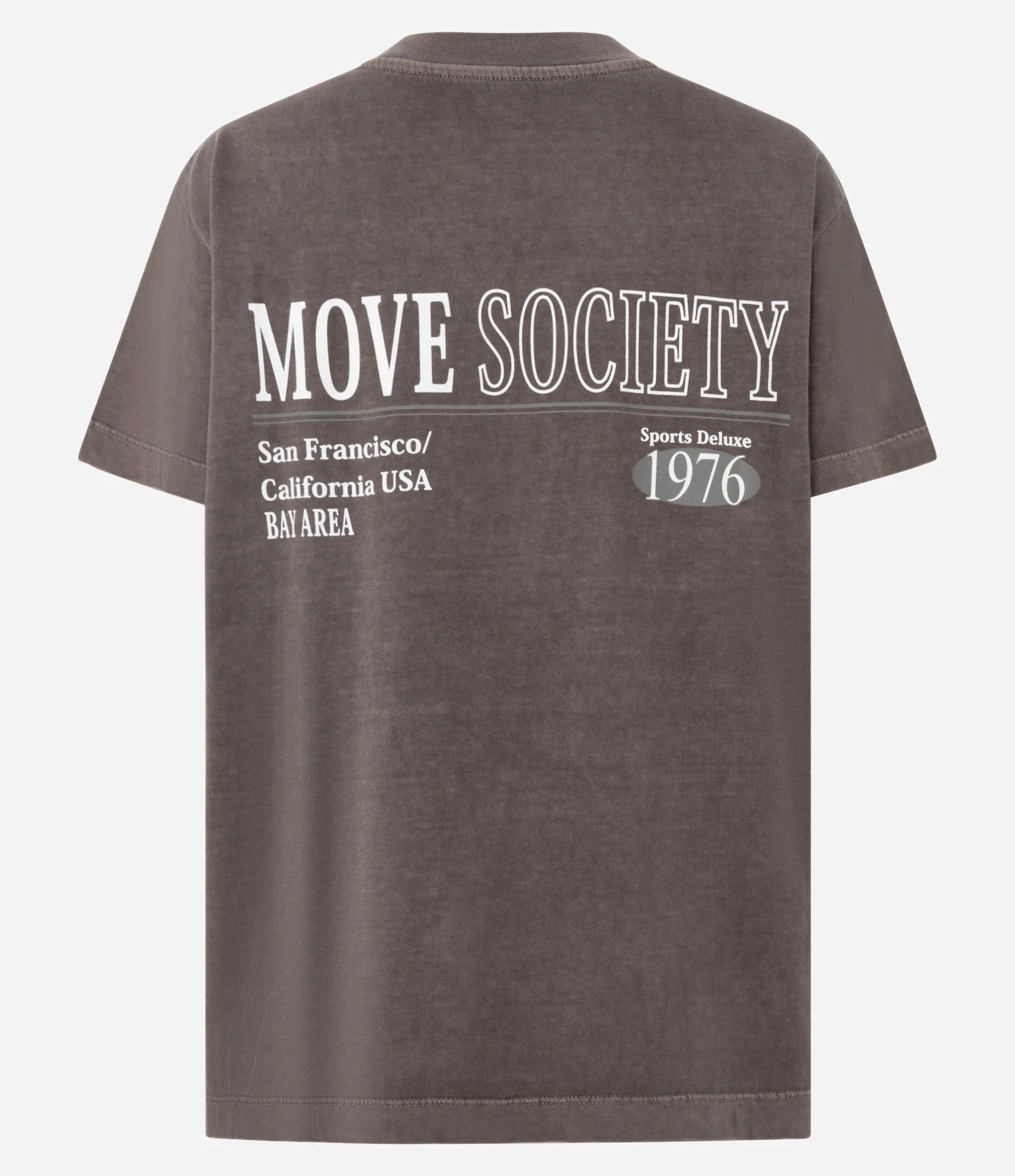 Camiseta Esportiva Oversized Estonada com Estampa Lettering Marrom 6
