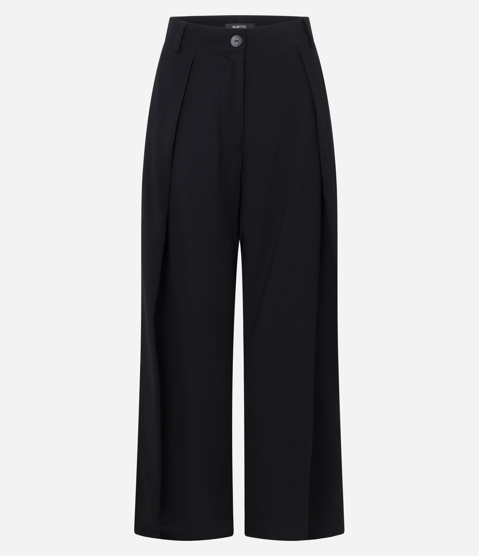 Calça Wide Leg Alfaiatada com Cós Transpassado Preto 1