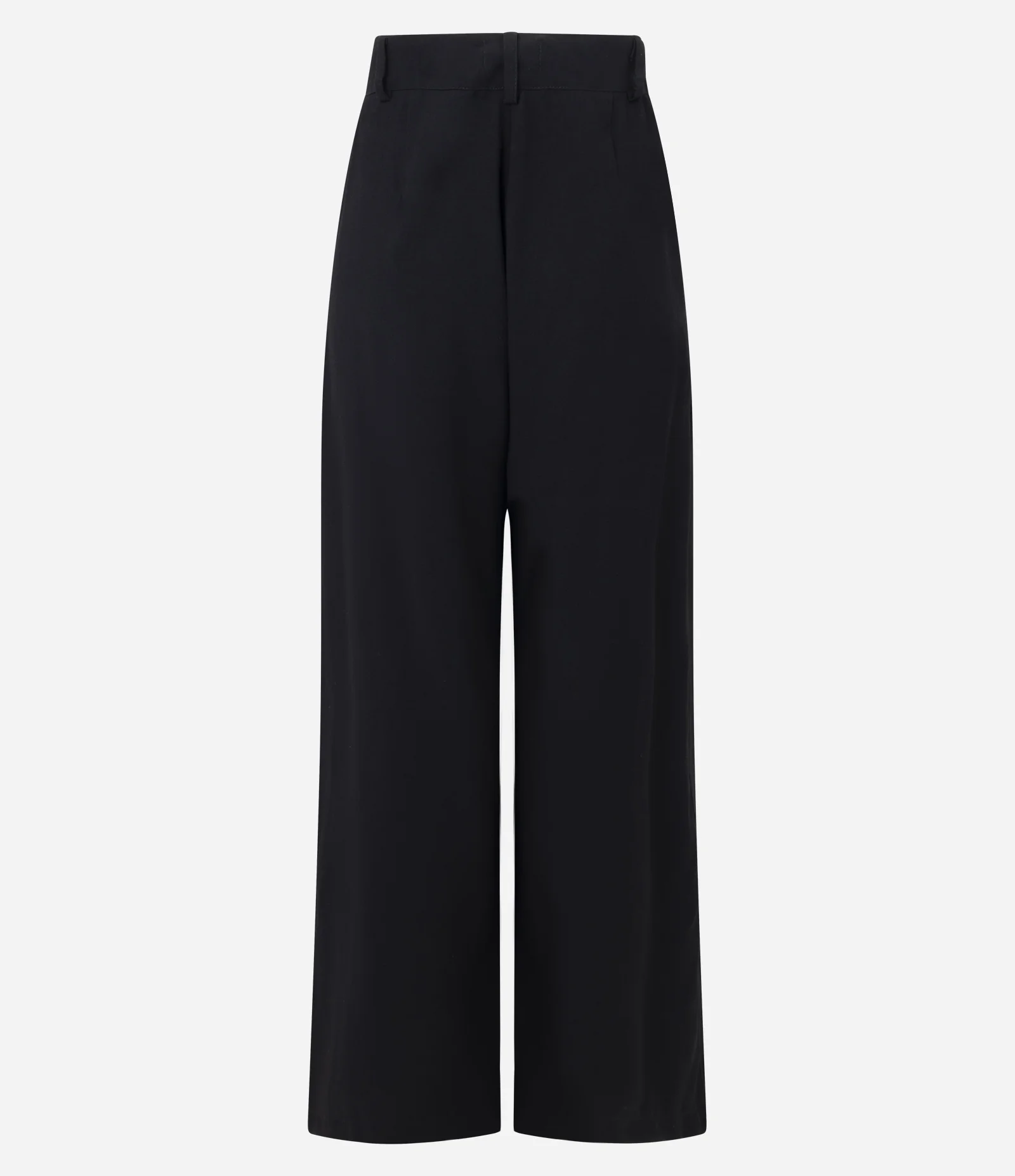 Calça Wide Leg Alfaiatada com Cós Transpassado Preto 2