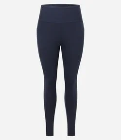 Calça Legging Esportiva com Bolsos Laterais