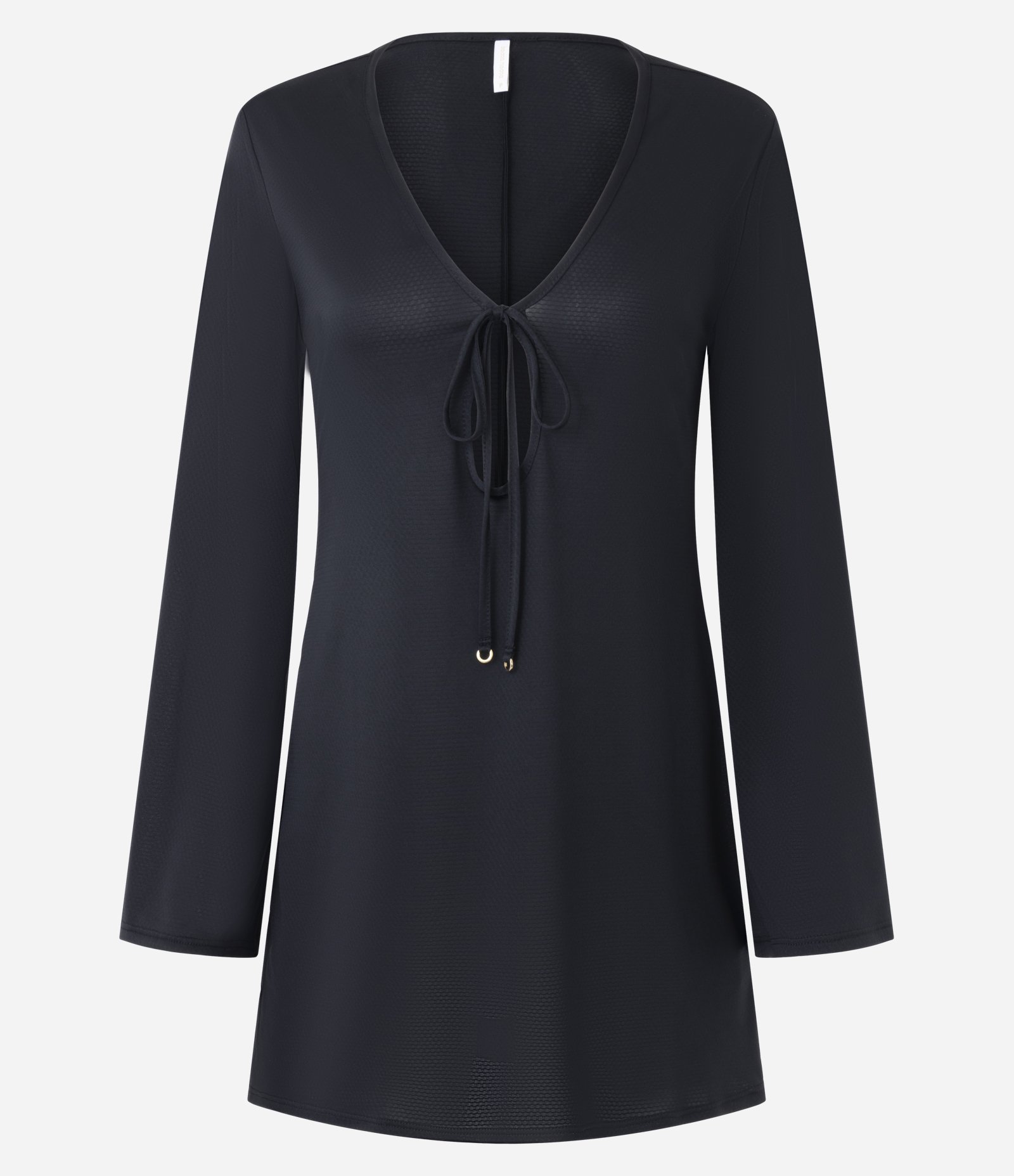 Saída de Praia Vestido com Tecnologia Dry Preto 5