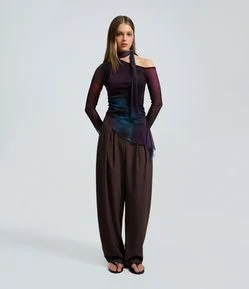 Calça Alfaiatada Barrel