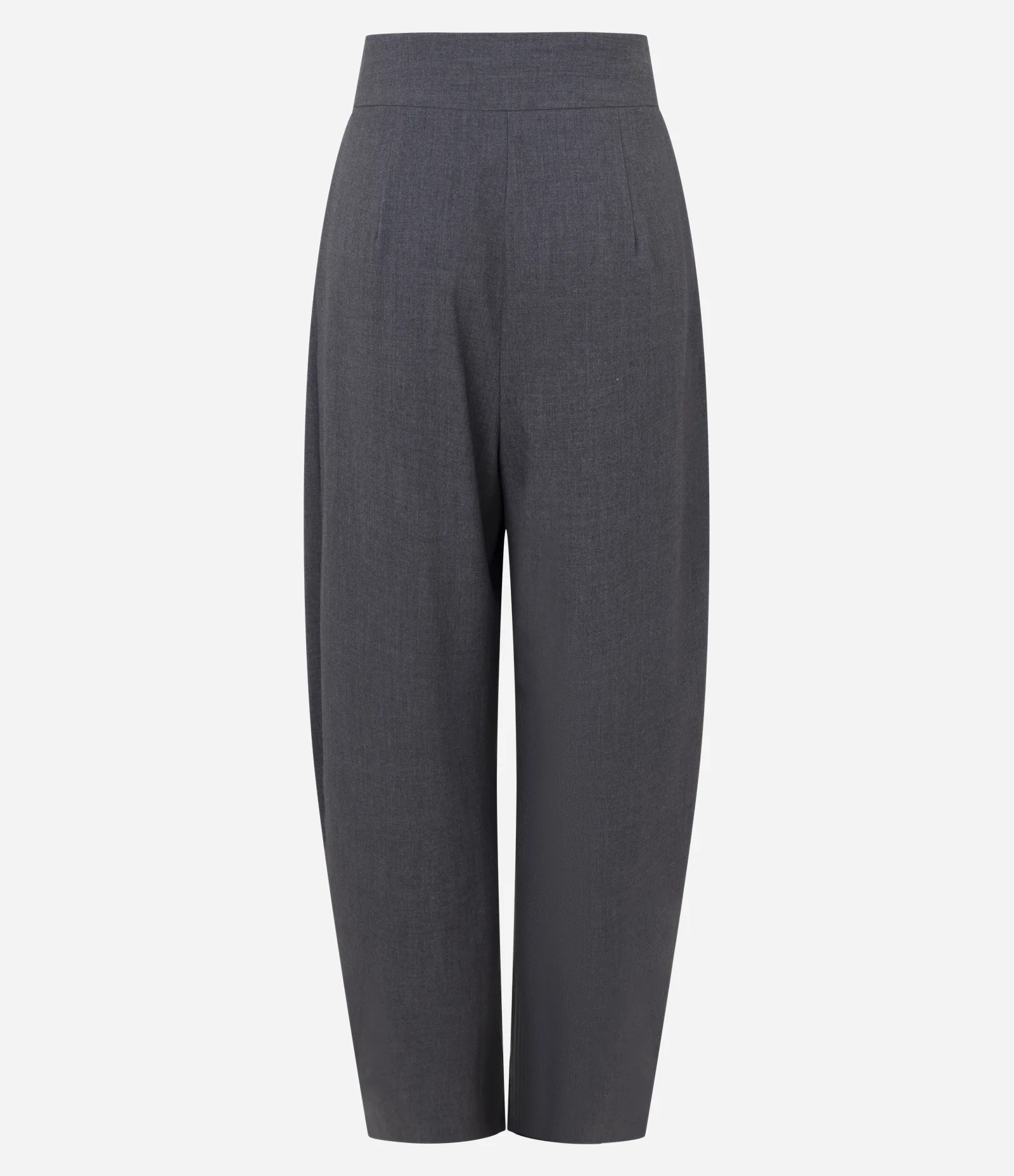 Calça Alfaiatada Barrel Cinza 6