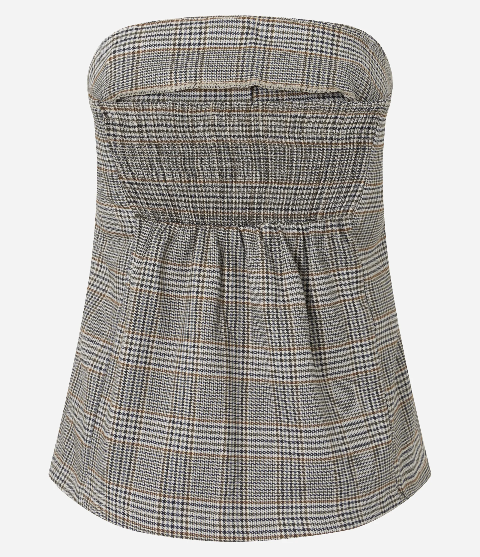 Blusa Tomara Que Caia Alfaiatada com Estampa Xadrez Multicores 6