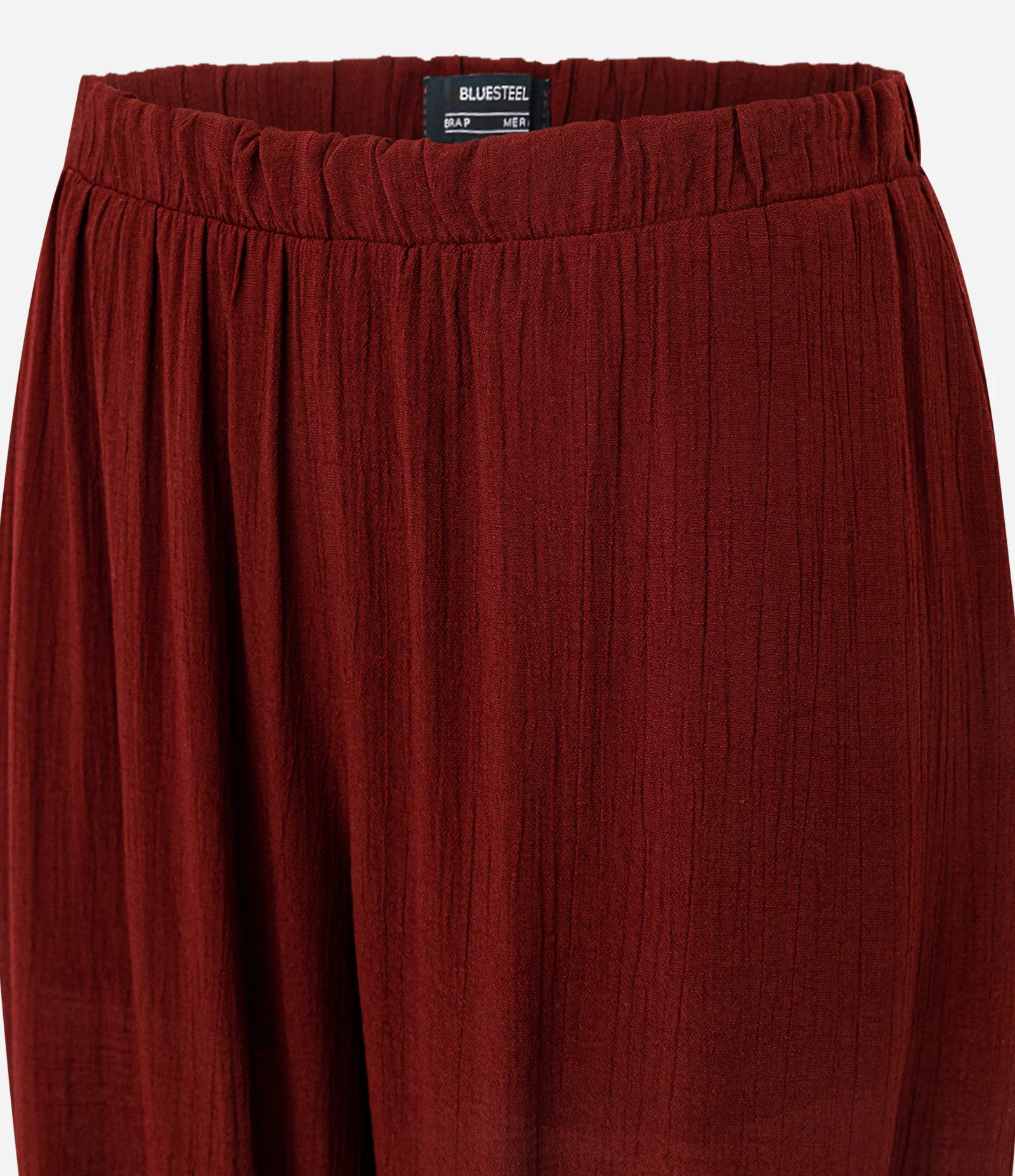 Calça Aladim em Crepe com Amarração na Barra Vermelho 2